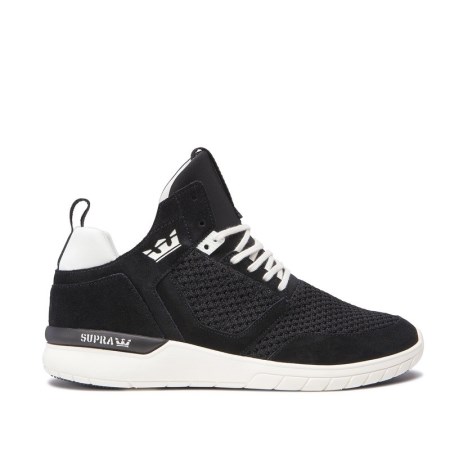 Supra Method Womens High Tops Shoes Black UK 19GOZ